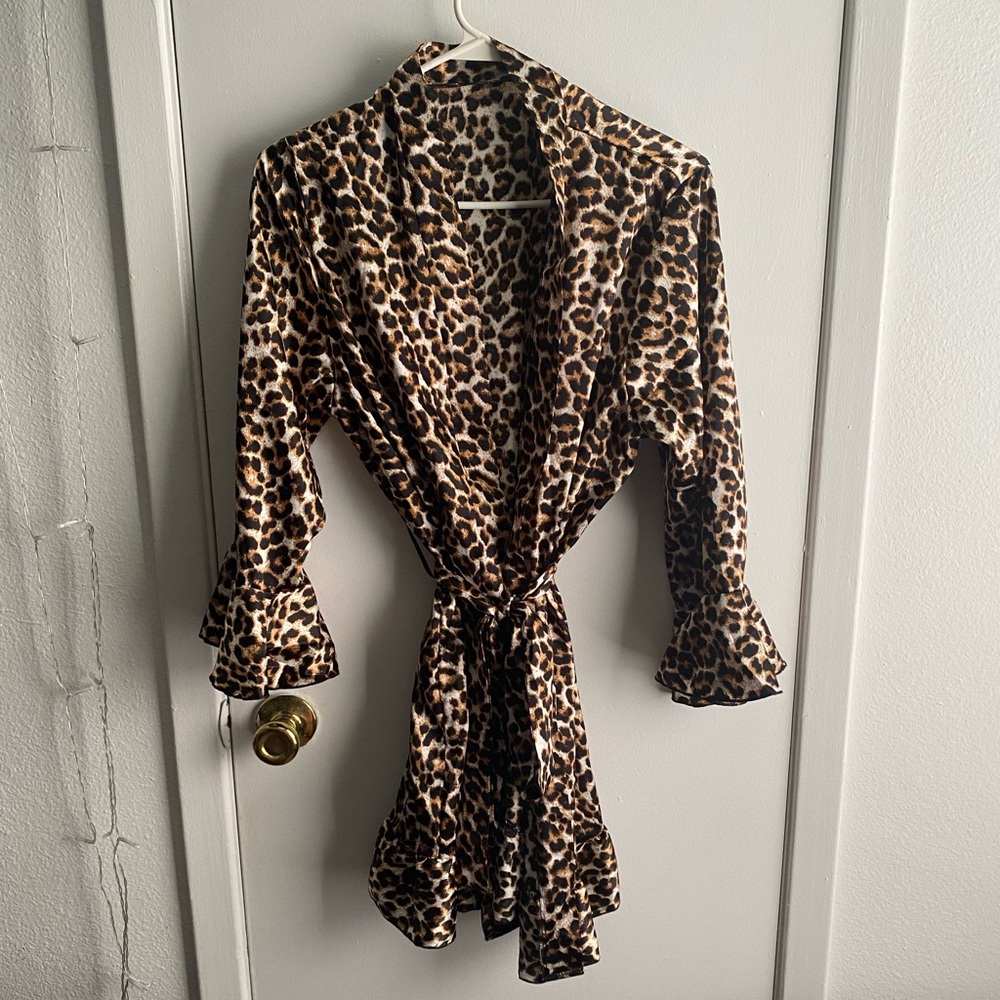 Silk Cheetah Robe